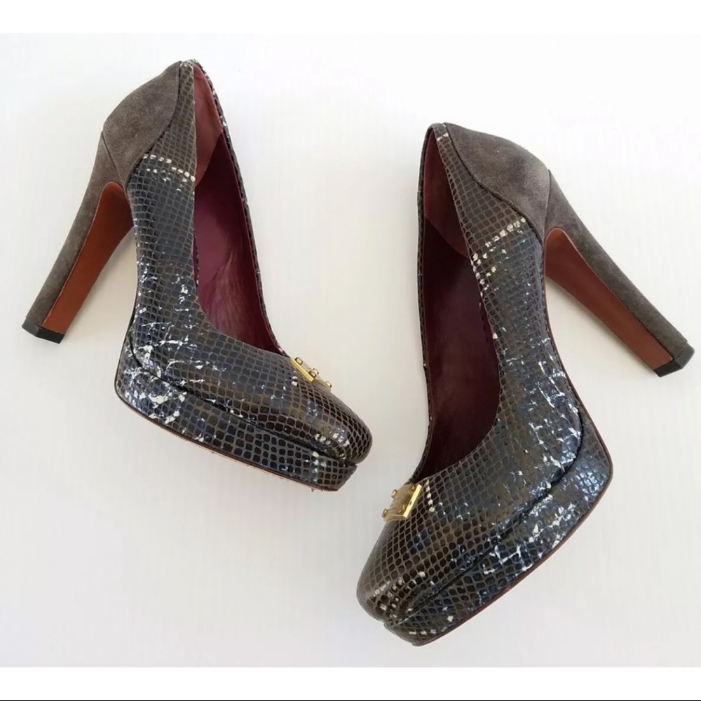Marc By Marc Jacobs Snakeskin Print Heels